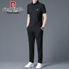 Pierre Cardin Men's Ice Silk T-Shirt & Pants Set