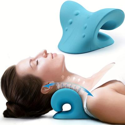 Neck And Shoulder Relaxer Rvical Traction Devi For TMJ Pain Relief Rvical Spine Alignment Chiropractic Pillow Stretcher