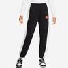 Nike Sportswear Team Logo Spliced Contrast Cuff Loose Joggers Women Bottoms Black DQ6603-010