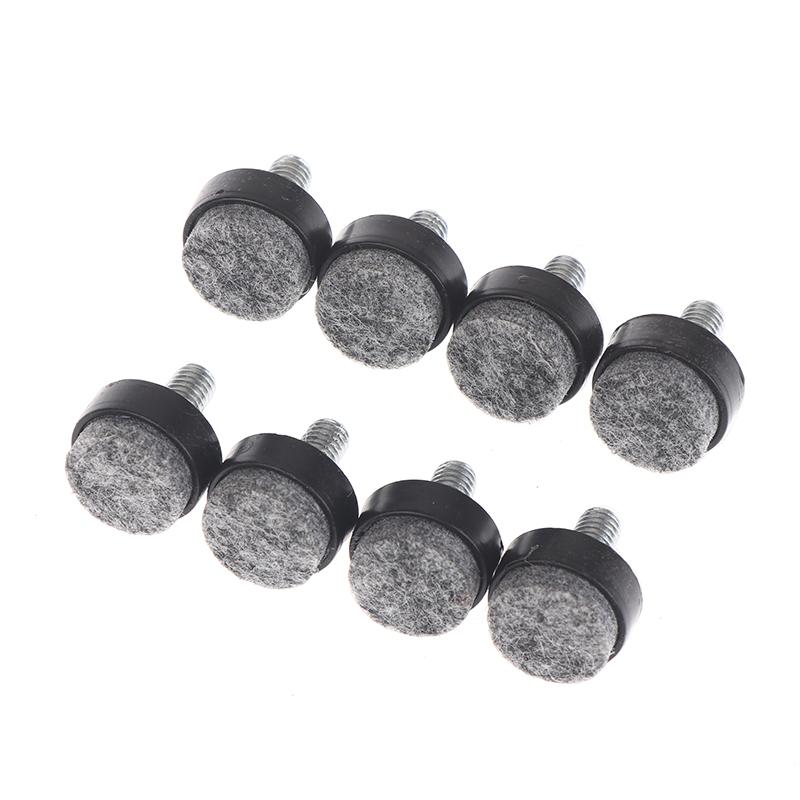 4/8 Peças Feltro Ajustável Redondo Parafusos de Perna de Móvel Antiderrapante M6 M8 Mesa Cadeira Armário Pés de Equilíbrio Almofadas