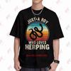 Vintage Snake Herping Reptile Lover Short Sleeve Tee 100 Cotton TShirt