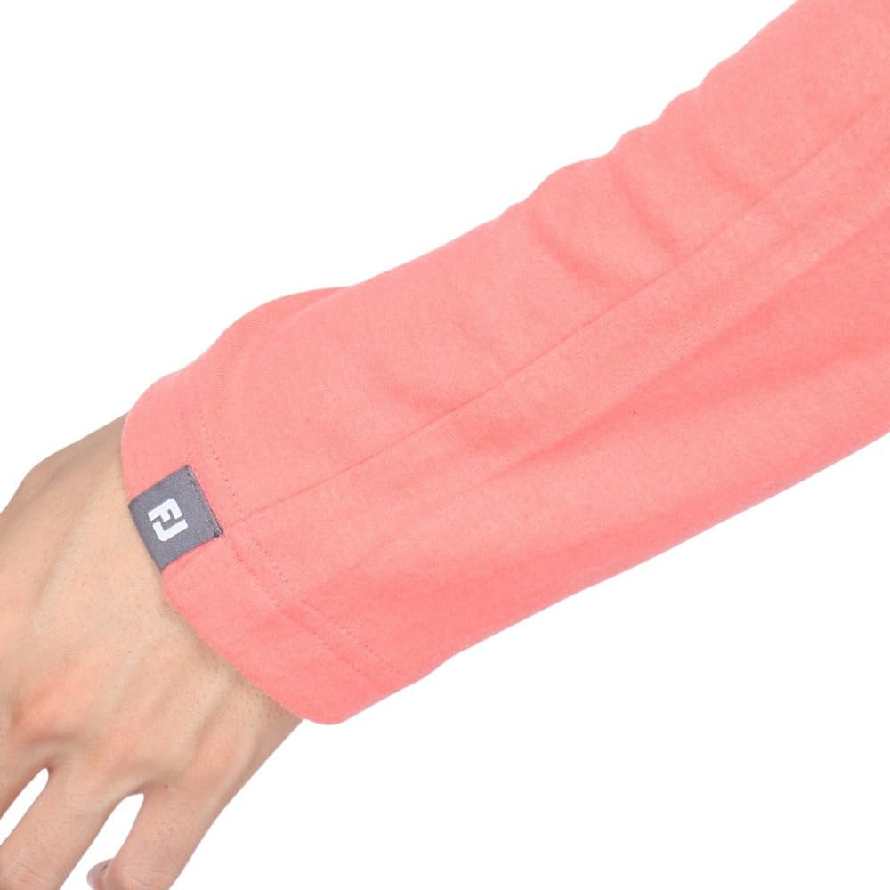 FootJoy Men's Brushed Stretch Long Sleeve Mock Neck Shirt, Sugar Coral, XXL, FJ-F24-S08, 32193-XXL