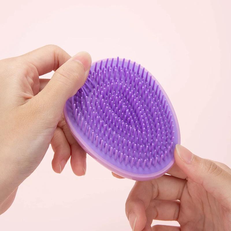 Mini Egg Round Shape Hairbrush Small Scalp Massage Comb Soft Portable Hair Brush Wet Dry Detangling Hairdressing Comb for Travel