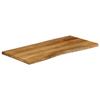 VidaXL Dessus de table 120x60x3,8 cm bord vivant bois massif manguier 370792
