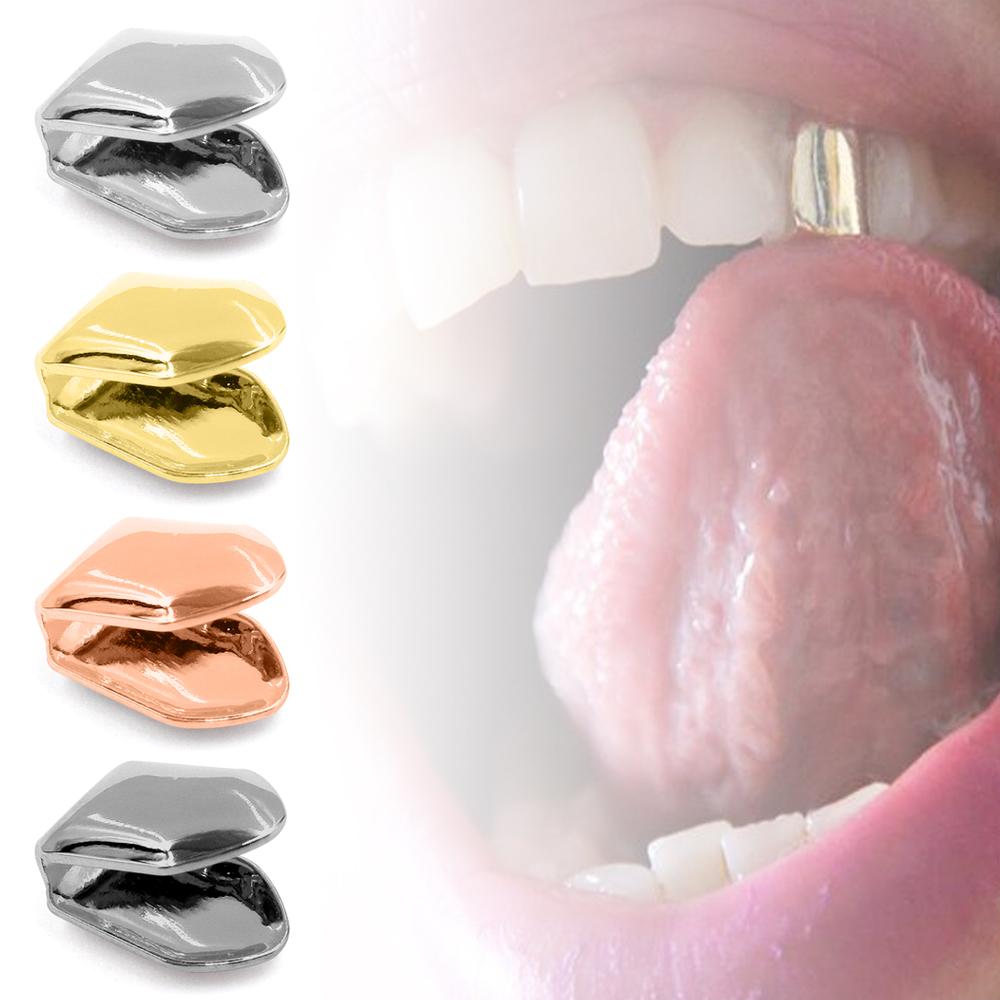 Rapper Hot Hip Hop Singolo Manetta Denti Svuotati Personalità Kit Stampo Denti Tendenze Metallo Singolo Dente Copricapi Unisex