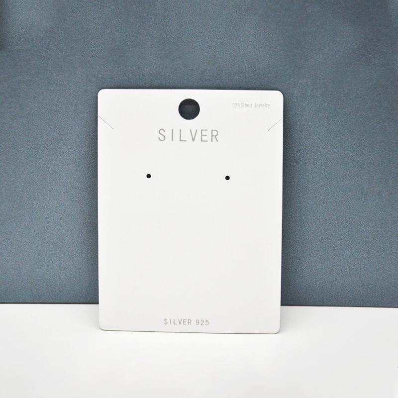 "Earrings & Necklace Silk Screen Cardboard Packaging with Art Logo"