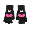Cartoon gloves women's winter wool knitted thickened to keep warm and cold students cute and funny, showing fingers can be versatile
