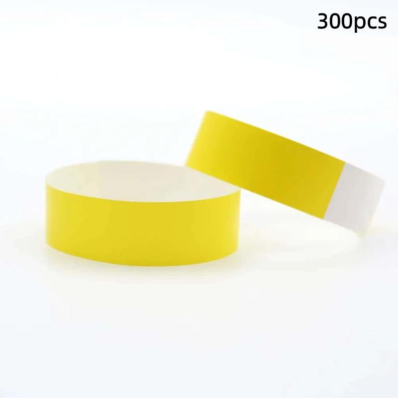 100/300/500Pcs Paper Wristbands Waterproof Party Synthetic Paper Wrist Playground Multipurpose Bracelets Id Wrist Bands