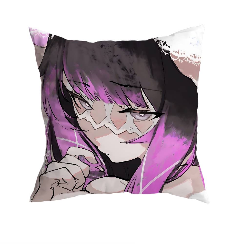 GGenshin Columbina Impact Pillow Case Sofa Living Room Bedroom Headboard Backrest Cushion Square Cushion Nap Time
