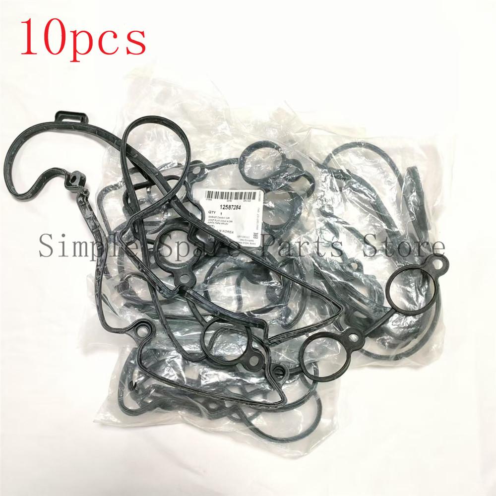 10X New Valve Cover Gasket Rubber Seal Sealing Parts 12598014 12587284 For Opel Antara Chevrolet HHR Malibu Captiva Regal Cobalt
