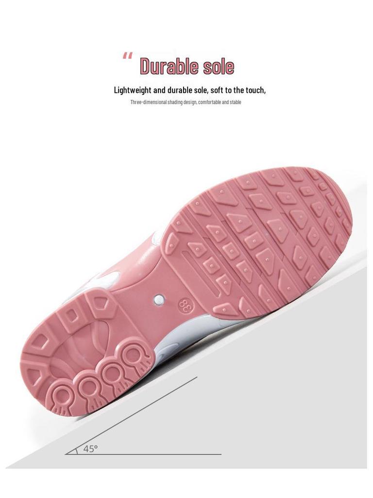 Women's Plus Size Casual Air Cushion Sneakers - Breathable Flyknit Running Shoes