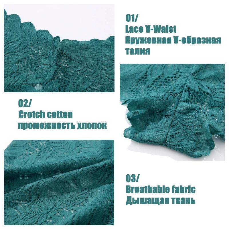 1PC Spitze Unterwäsche Sexy Frauen Höschen Niedrige Taille Aushöhlen Damen Slip Transparent Weibliche Unterhose Damen Dessous S-XL