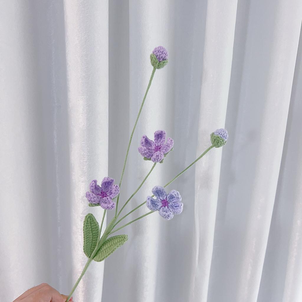 Herba Androsacis Crochet Flowers Creative Knit Flower Bouquet Handwoven Flower Wedding Home Decor Gift