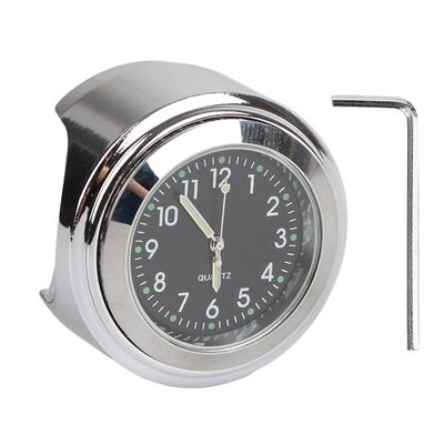 Orologio da Moto Impermeabile Cromato Quadrante Bici per Manubri 7 8in‑1in Quadrante Nero