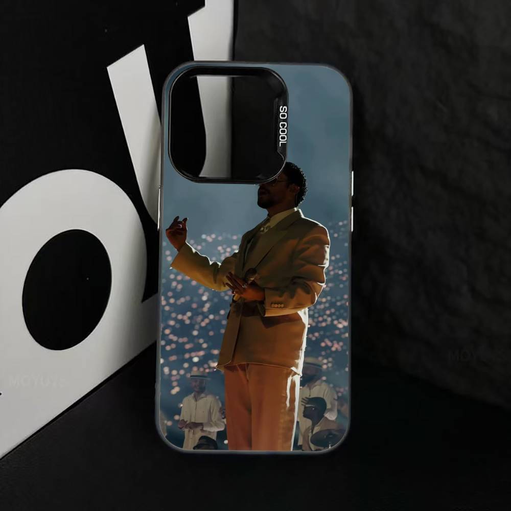 Bad B-B V-Vibes Phone Case For iPhone 17,16,15,14,13,12,11 Plus,Pro Max,XS,Colorful Silver Black Cover