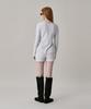 JUNEJUNE SPACE Patterned Henry Neck T-Shirt_Grey