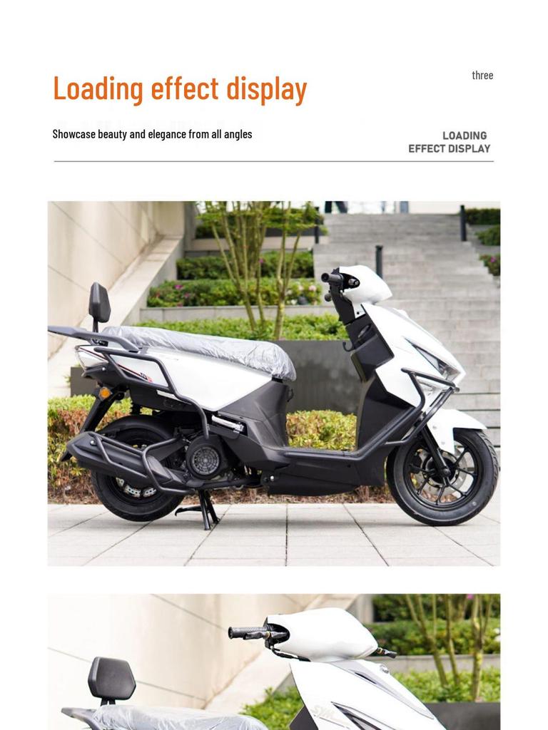 Sanyang Xing SHEX125 Crash Bars: Front and Rear Bumpers, Exhaust Protection, Thickened Anti-fall Backrest Accessories