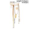 Stylish Bear Brooch Trendy Metal Bead Chain Brooch INS Style Suit Hanging Ornament  Bag Decoration