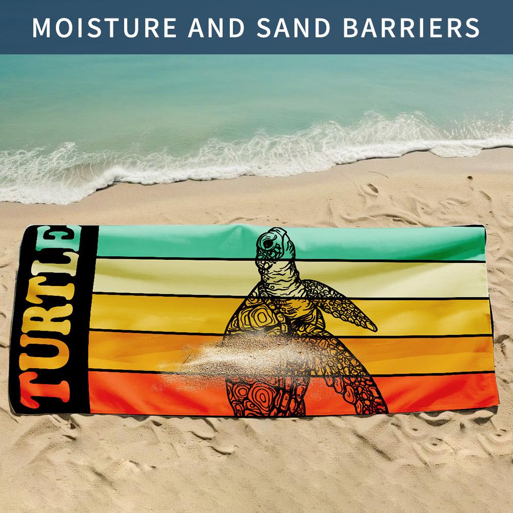 

Sea turtle beach towel * cm seaside printed absorbent large towel 80 * 160 [OPP independent bag]