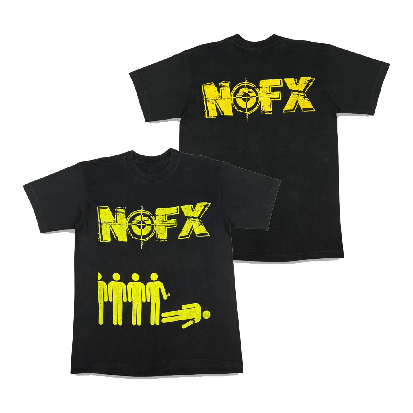 

NOFX Punk Band Rock Shortsleeved American Streetwear Vintage Lettering Simple Loosefitting Mens and Womens Print Tshirt 4XL