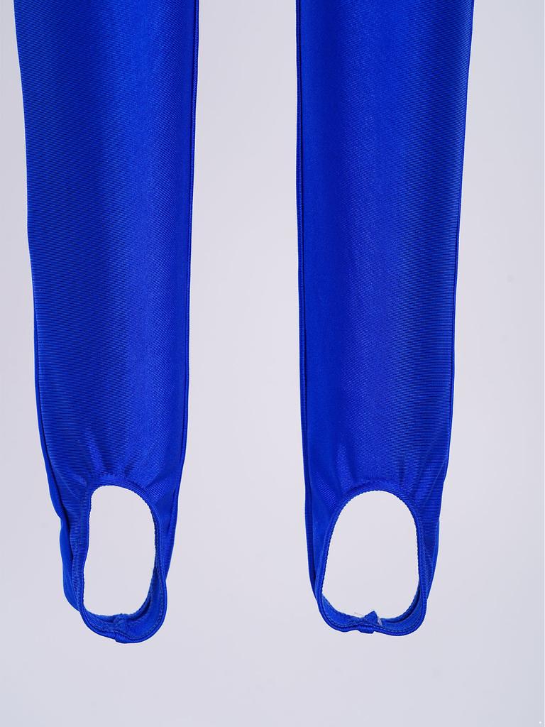 Tuta da Ginnastica per Bambine Maniche Lunghe Fori per le Dita Foro sulla Schiena Patchwork in Rete Strass Lucidi Color Block Body da Danza per Performance