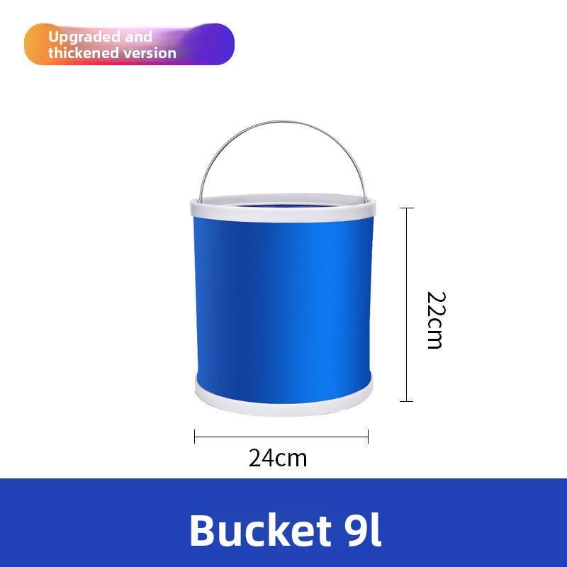 

9/11/13L Car Folding Bucket Oxford Cloth Car Washing Buckets Portable Folding Bucket Multifunctional Waterproof