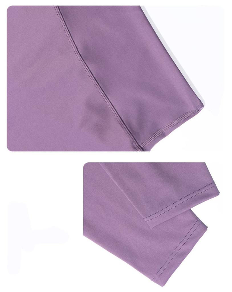 Cloudstop Yoga Cropped Tights Damen Leggings, Hose, Schweißableitend, Schnelltrocknend, Sport, Länge, High-Waist (S, Grau)