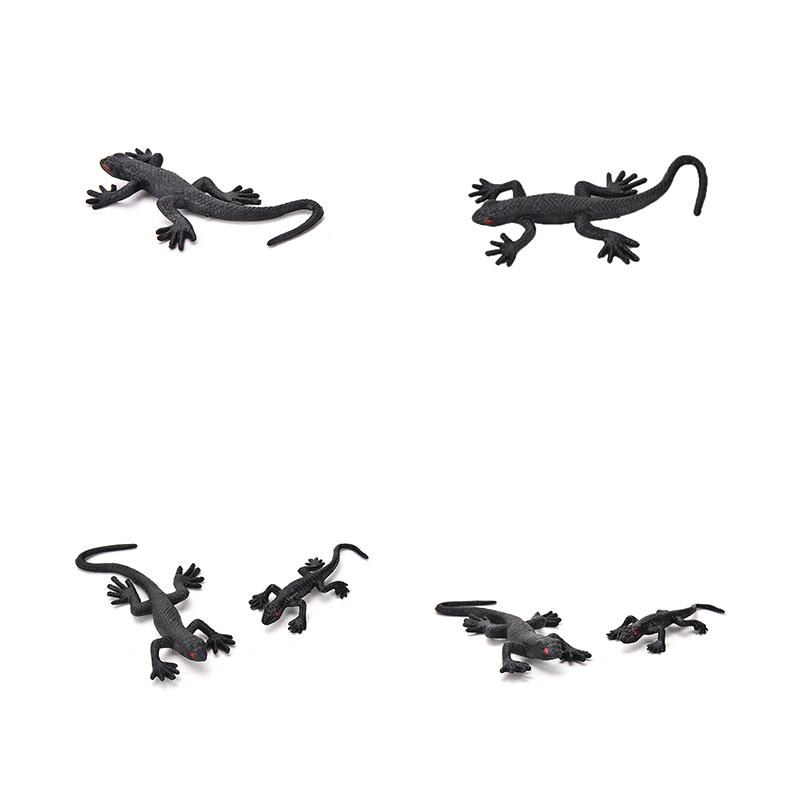 2Pcs Joke Fake House Lizard Funny Prank Novelty Life Like Fake Plastic Toy Trick