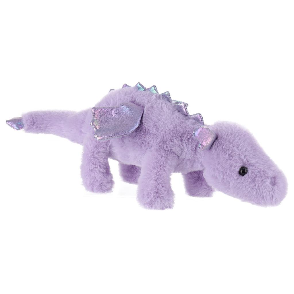 Apricot Lamb Purple Lying Dragon Plush Toy, Soft and Cute, Fluffy Purple Lying Dragon 38cm, Suitable for Boys and Girls