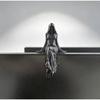 Gothic Dark Fantasy Female Grim Reaper Sitting Statue Mystery Desktop Ornament Unique Anime Figure Collectible for Home Decor