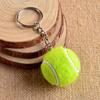 New Fashion 6 Color Key Chain Tennis Ball Metal Keychain Car Key Chain Key Ring Sports Chain Sliver Color Pendant Hot Selling 4