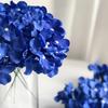 5 Stück Künstliche Hortensie mit Stiel Blau Falsche Hortensienstrauß Blume für Hochzeitsparty Heimdekoration Valentinstag