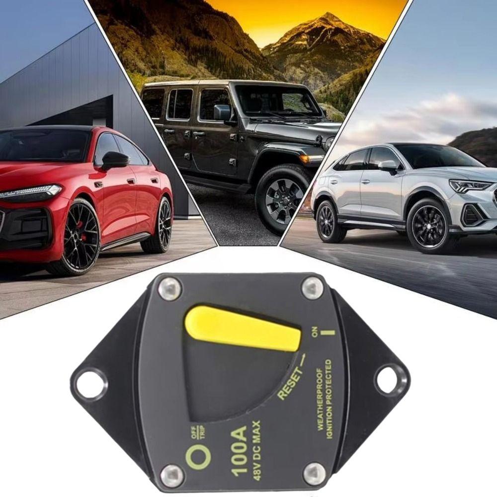 12V-48V DC Automotive Circuit Breaker 30A-300A Manual Reset Circuit Breaker  Marine Environments