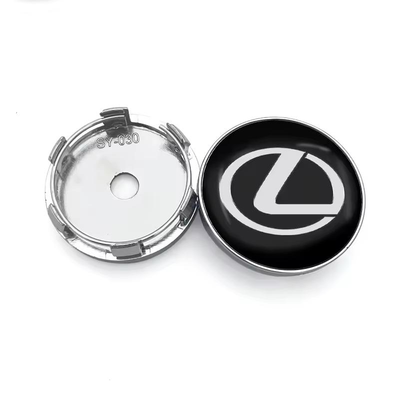 4 Pezzi 56/60mm Coprimozzi Centrali per Cerchi Auto Adesivo Decorativo Accessori Auto Per Lexus CT200H ES250 ES300H IS250 IS200 GS300 GS460