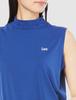 Lee Official Tight Sleeveless Mockneck Size Small T-Shirt, Tee, Women's, Navy,