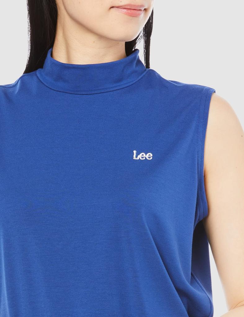 Lee Official Tight Sleeveless Mockneck Size Small T-Shirt, Tee, Women's, Navy,