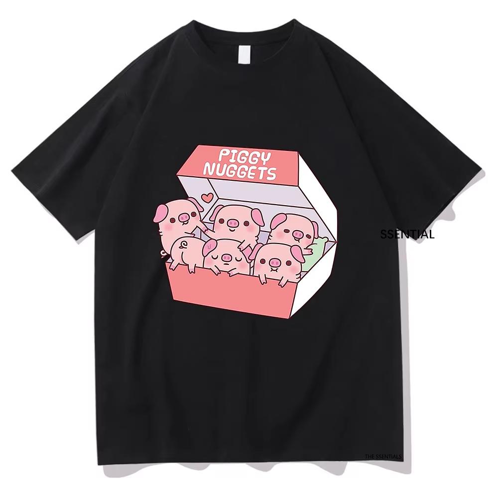 

Cute Pigs Piggy Nuggets Funny T Shirts UnisexWomen Clothing Aesthetic Cotton Tshirt Vintage aesthetic clothes yk top gothic S