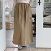 New Arrivals Open Run Nylon Cargo String Long Skirt Women Pocket