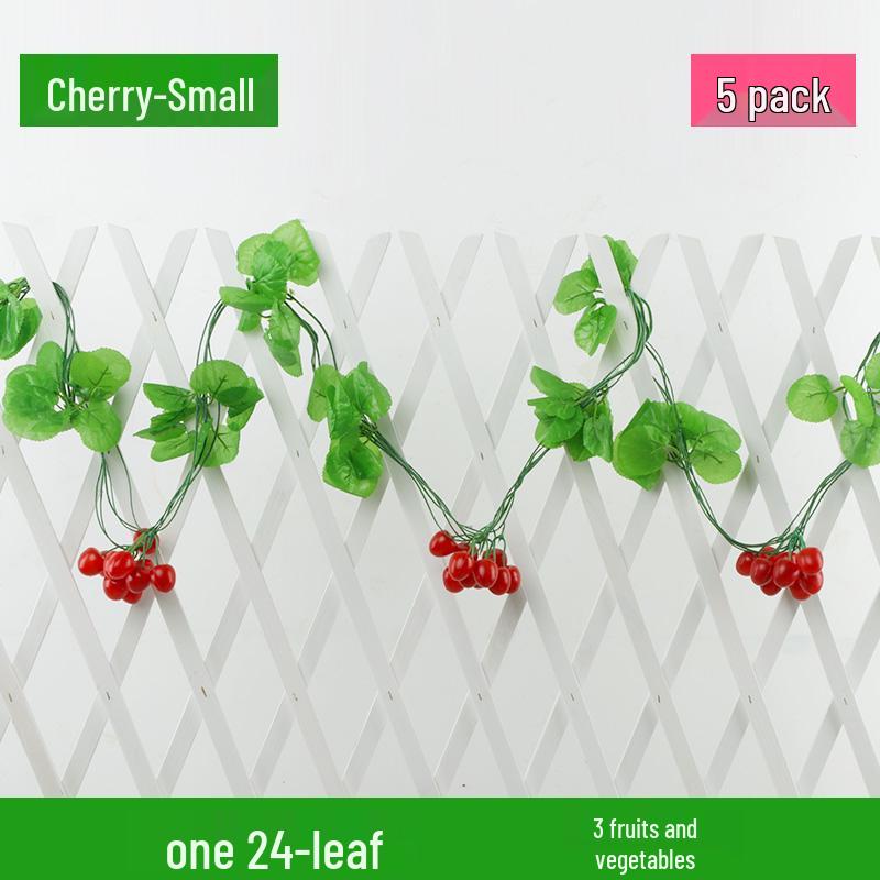 Artificial Rattan Vines for Pipe and Ceiling Decoration - Fake Green Leaves