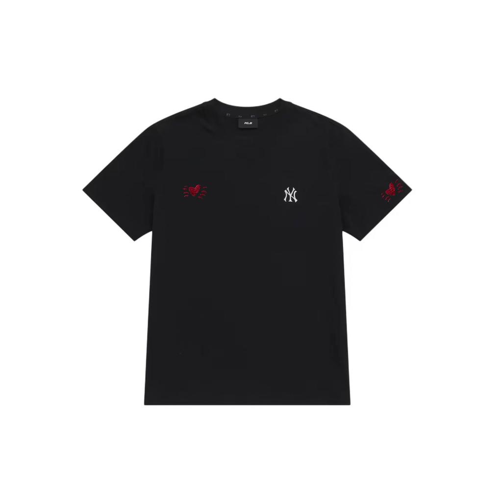 MLB T Shirts Unisex Black Crew Neck Thin 3ATSB0163-50BKS(Group51- )