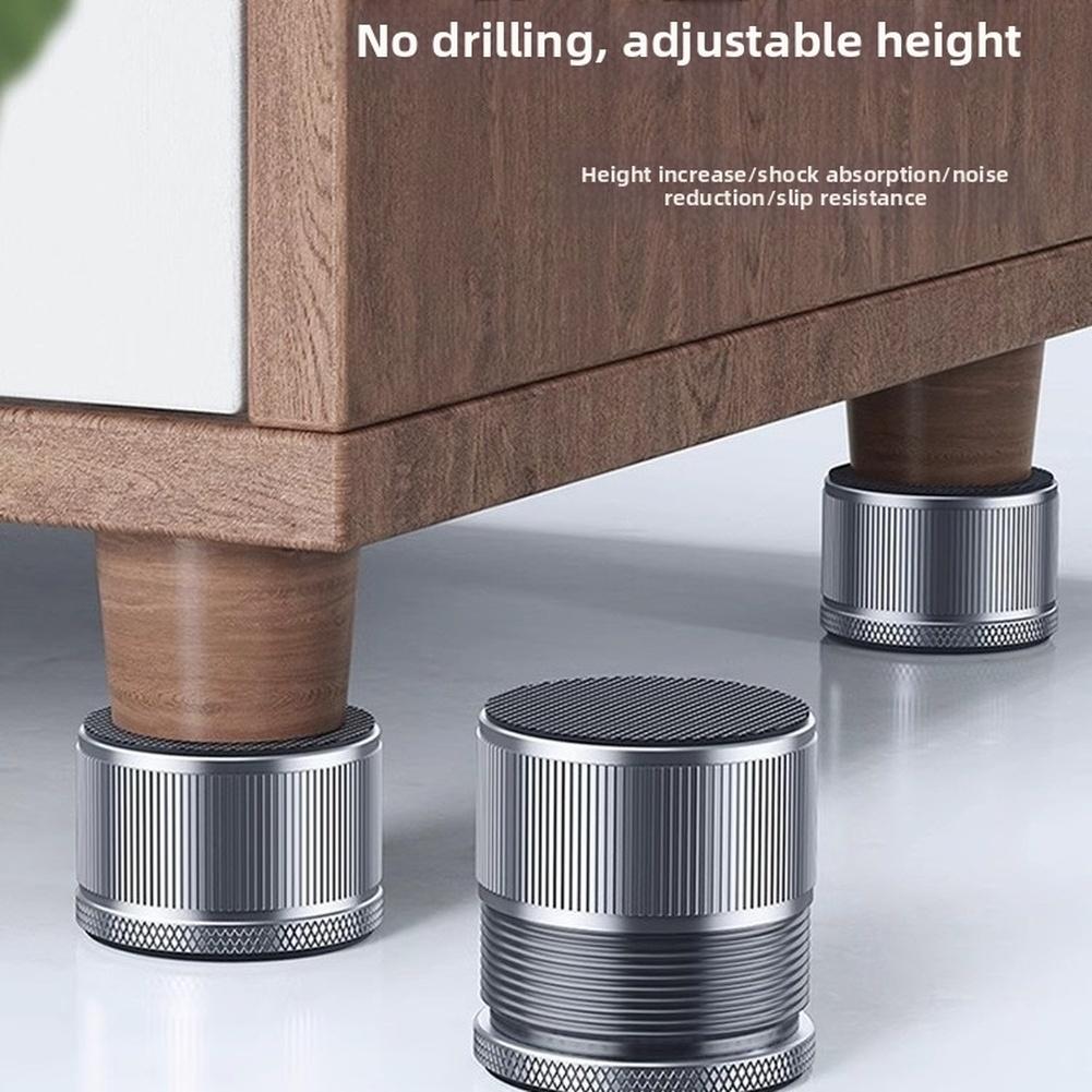 Furniture Leveling Gray, Silver Furniture Risers Furniture Accessory Table Leg Pads Anti-scratch Metal Construction серый