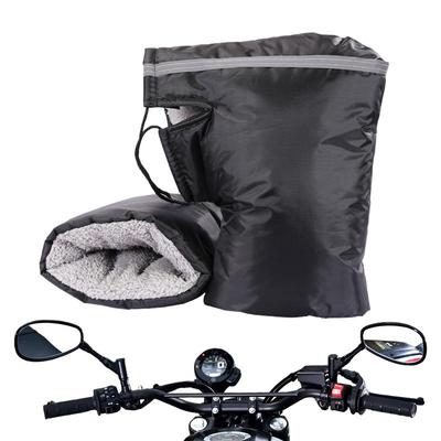 Motorrad Lenkerhandschuhe für Winter Winddicht Warm Motorrad Handgriffabdeckung Akku-Fahrrad Windschutzscheibenhandschuhe Lenkerstulpen