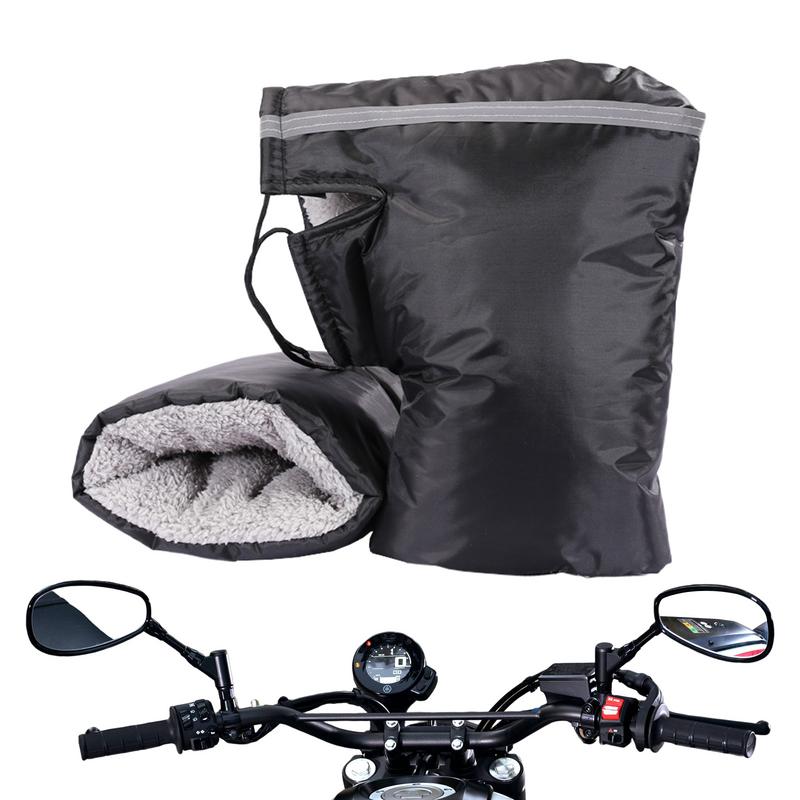 Motorcycle Scooter Warm Handlebar Muffs Winter Warmer Thermal Cover Gloves Grip Handle Bar Muffs Snowmobile Handlebar Gloves CHINA