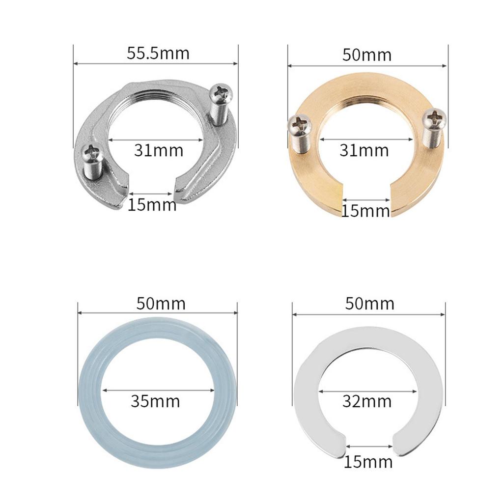 Faucet Locknut Washer Set Rustproof Tap Fixing Fittings Kit for Household Wash Sink