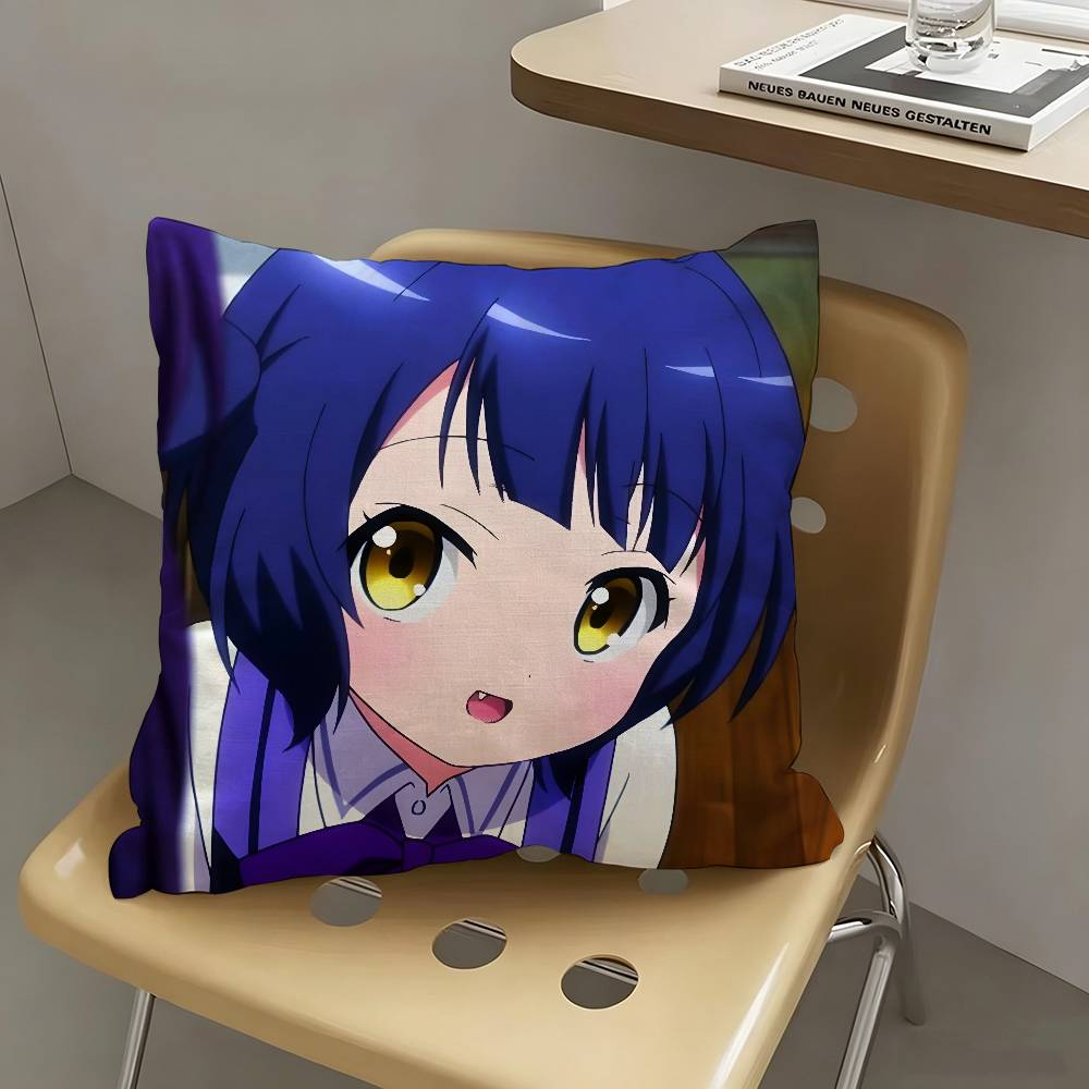 1pc Maya Jouga Anime Characters Pillow Case Fashion Square Pillowcase Bedroom Sofa Room Ins Decoration Leisure