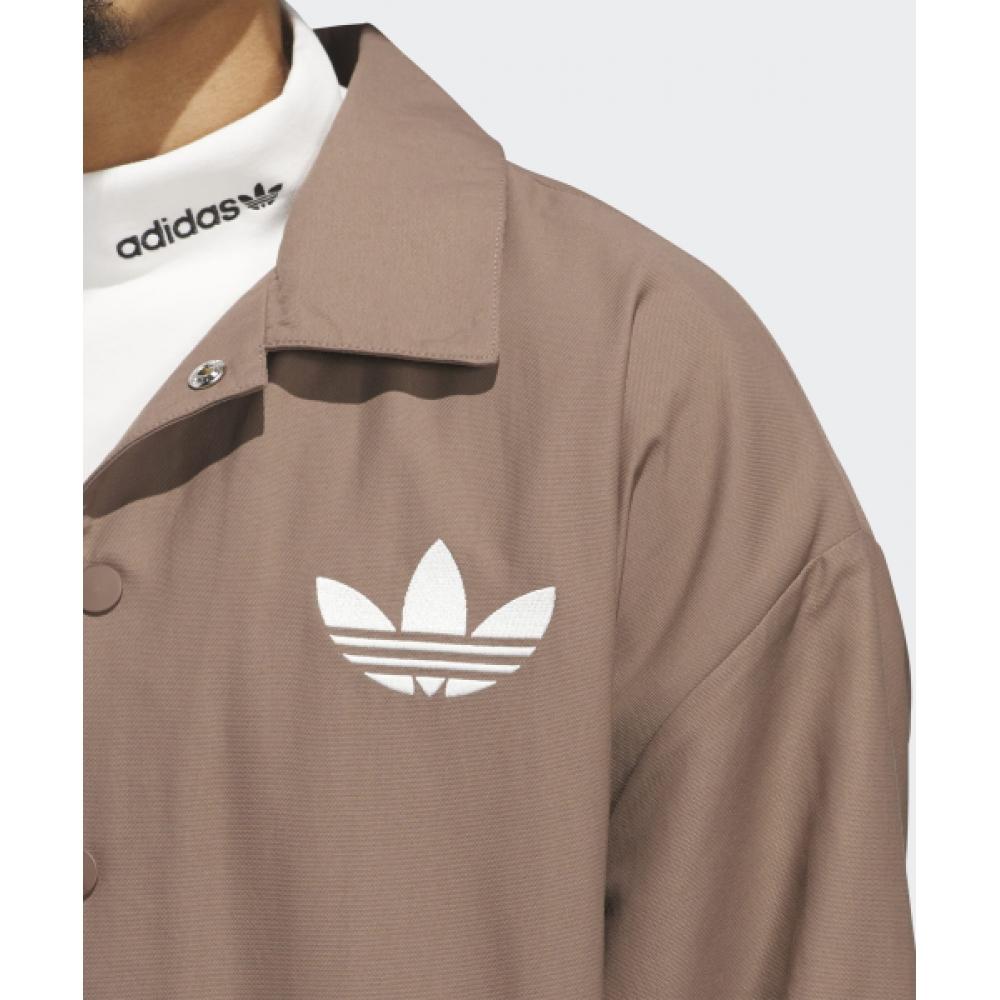 Adidas Coach Jacket   Brown Iy7371