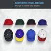 24Pcs/set Space Saving Hat Organizers for Wall Self Adhesive Hat Hanger Hooks Door Hat Holder Baseball Cap Storage Rack