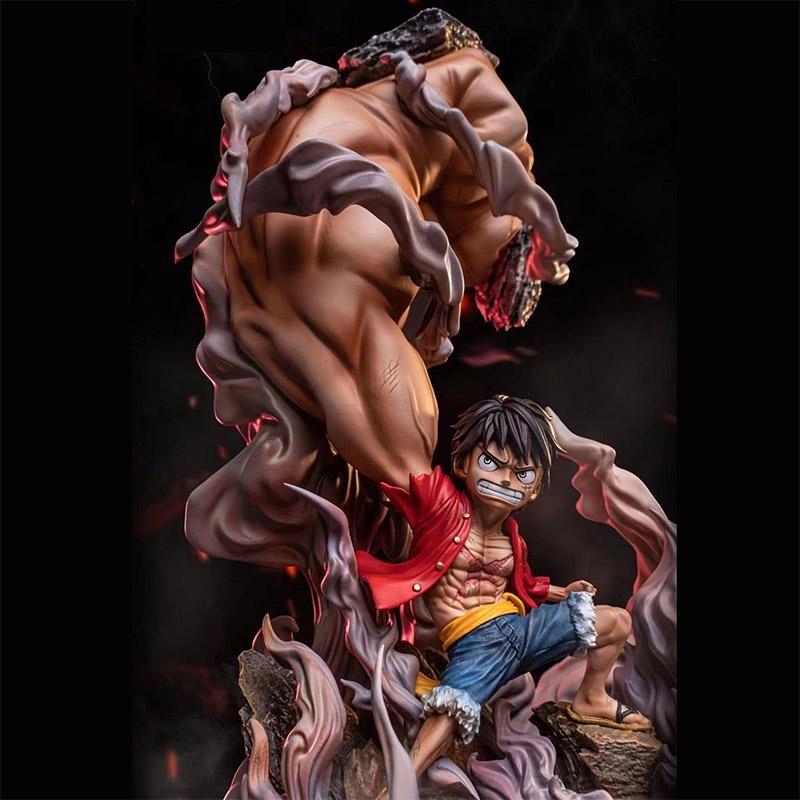 One Piece Figures Gear 3 Luffy Action Figures Big Fist Monkey D Luffy Anime Figurine PVC Collection Model Toys Ornamen Doll Gift