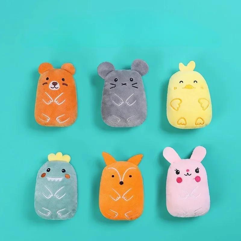 Cat Toys Interactive Pet Products Cat Toy Mouse Fox Dinosaur Cute Shape Plush Soundmaking Teeth Cleaning Teeth Toy
