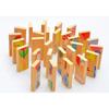 28PCS Wooden Domino Toys Early Learning Wooden Animal Domino Toys Set Shape Sorting Order Learning Educational Toys for Children